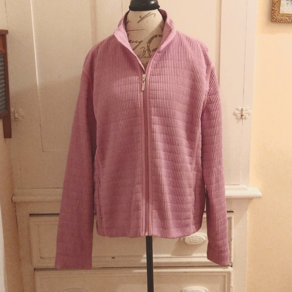 Aeros lightweight pinky purple textured jacket Estimated size XL